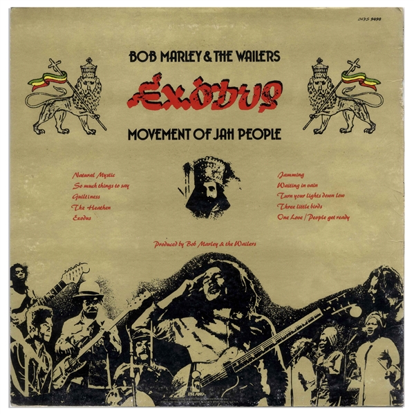 Bob Marley Signed ''Exodus'' Album -- Boldly Signed ''Rasta Fari Live / Bob Marley'' -- With Roger Epperson COA